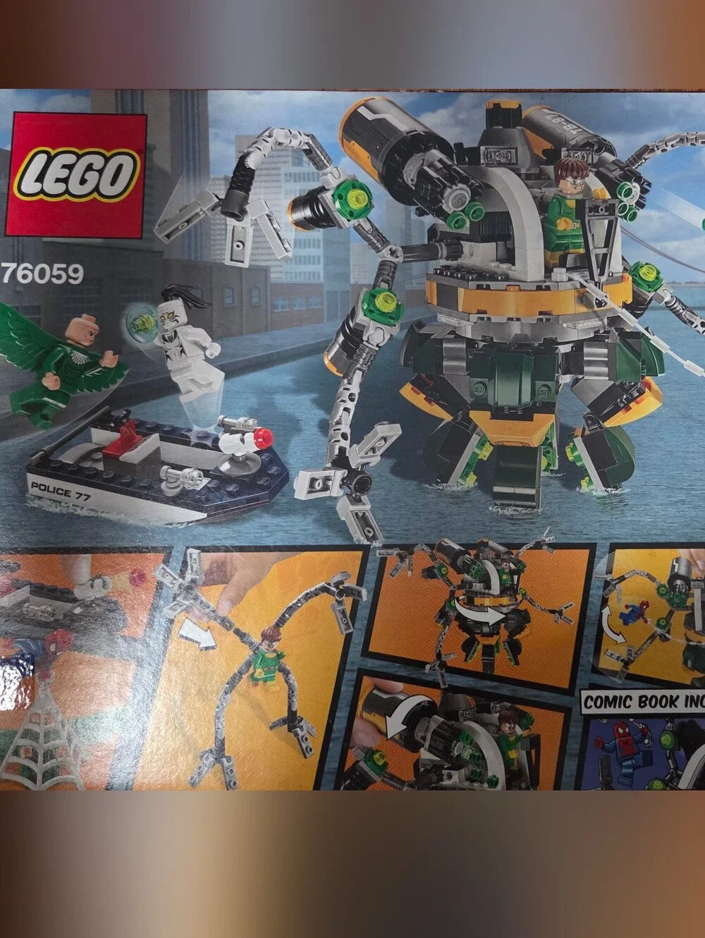 Lego Spider-Man Doc Ock Mech Battle - Green, Black & Yellow